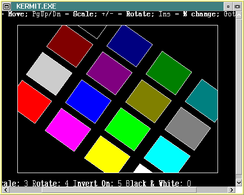 Colored boxes